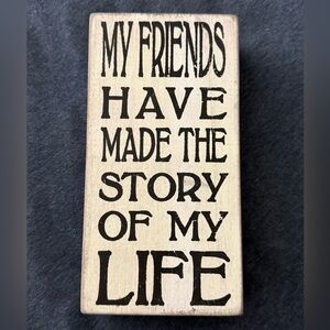 Wooden Sign 8”x4” Kreations by Kathy